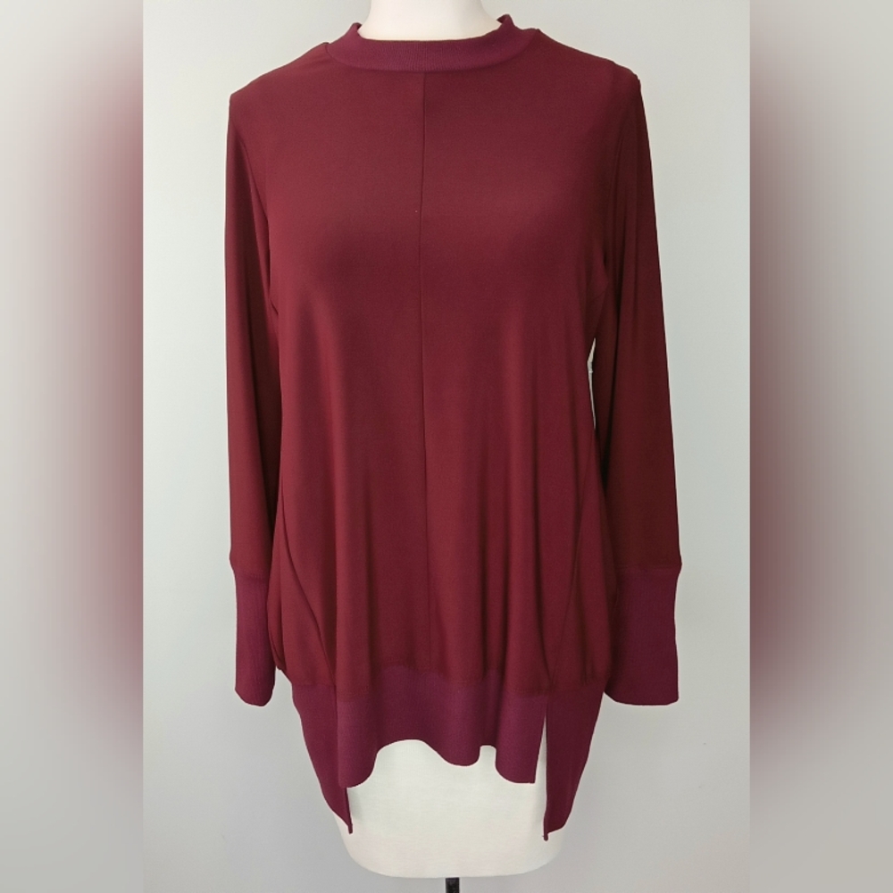 Sympli Black Pomegranate Sweater NWT